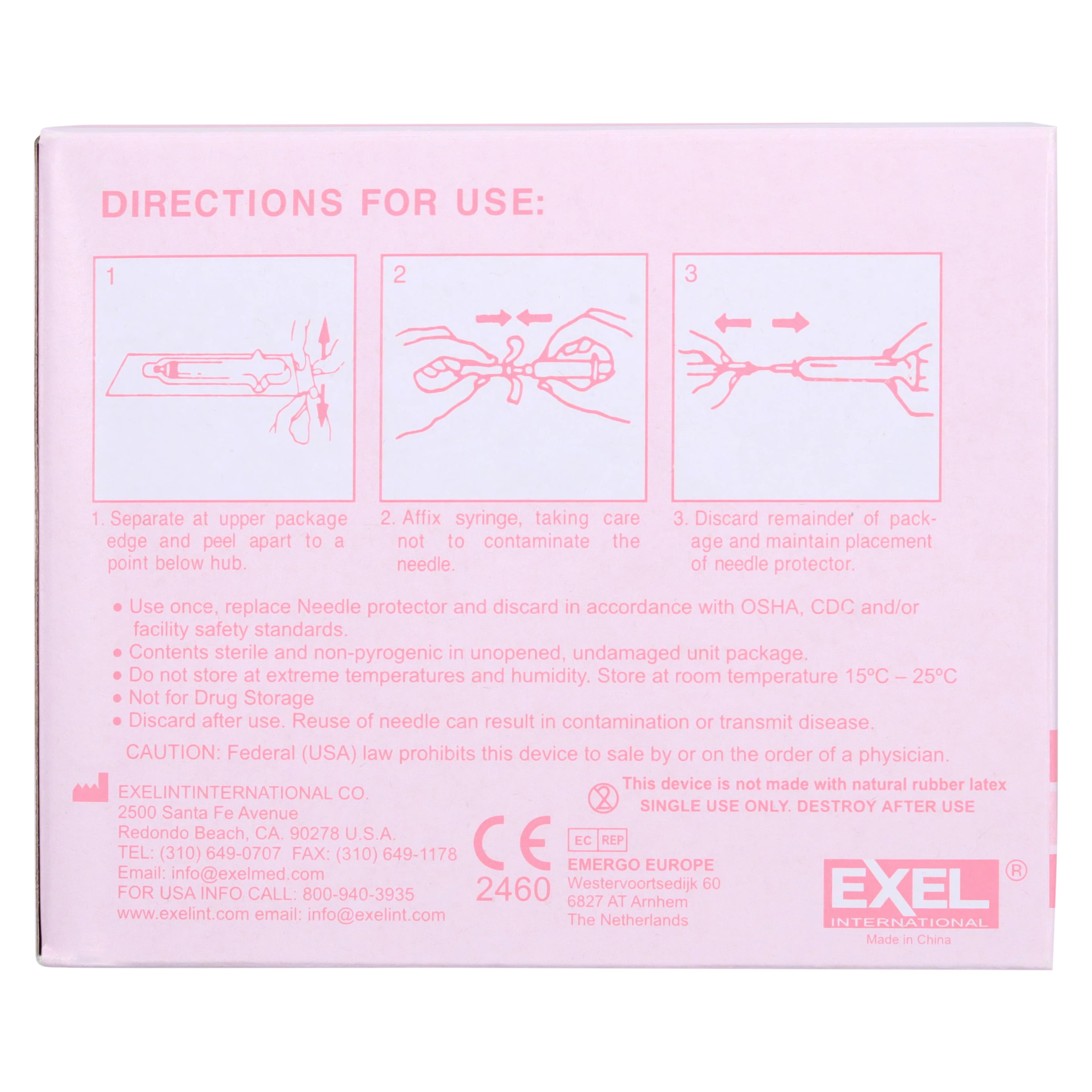 Exel Needle Disposable, Hypodermic, 18G x 1-1/2", Pink, Sterile, Latex-Free, 100/Box thumbnail 7
