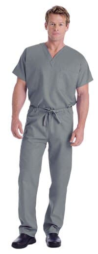 Landau Uniforms Scrub Pant Reversible Unisex, Steel Grey, 65% Polyester/35% Cotton, X-Small, 7602 thumbnail 2