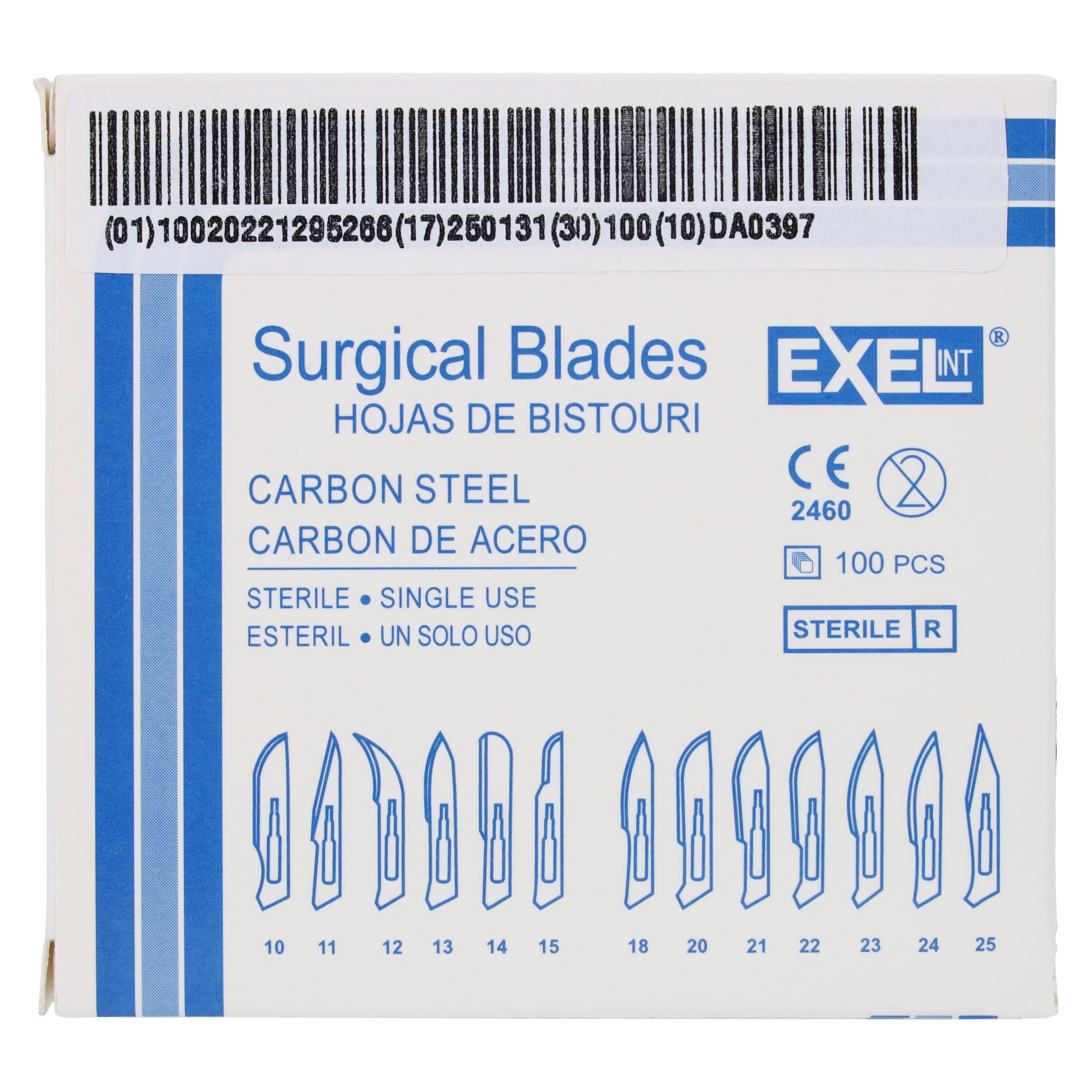 Exel Carbon Steel Sterile Surgical Blade #11, Disposable, 100/Bx thumbnail 4