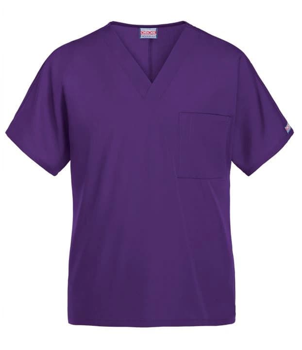 Cherokee Workwear 4777 Unisex V-Neck Scrub Top, Large, Grape, 65% Polyester / 35% Cotton, 1 Pocket - Scrub Top Unisex V-Neck 1Pkt - Image 1