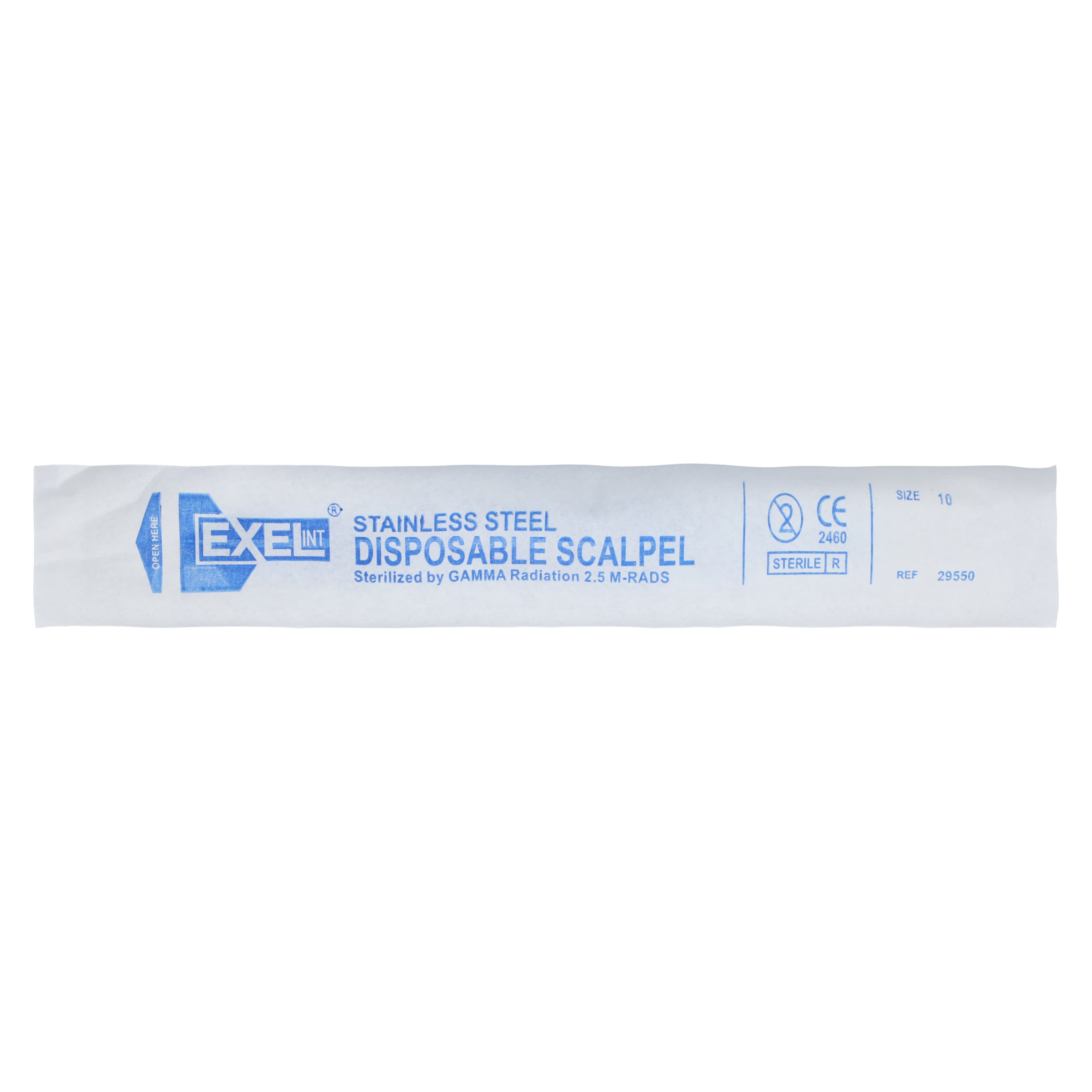 Exel Disposable Surgical Scalpel #10, Carbon Steel, Sterile thumbnail 2