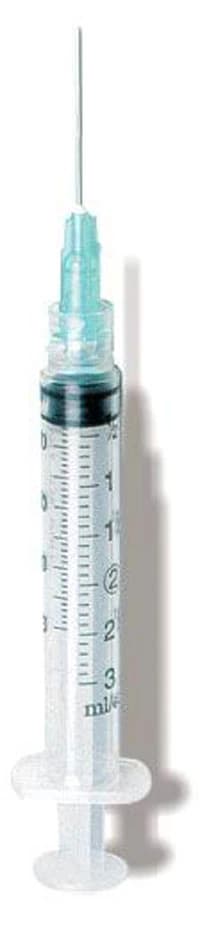 Exel Luer Lock Syringe with Needle, 3cc, 21G x 1-1/2", Green, Sterile, 100/Box - Syringe w/Needle Luer Lock 3cc - Image 1