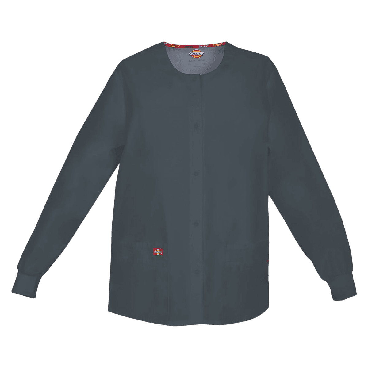 Dickies Warm-Up Jacket, Snap Front, 2 Pocket, Pewter, 2X Large, Each - Jacket Warm-Up Snap Front 2Pkt - Image 1