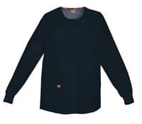 Dickies Women's Warm-Up Jacket, Snap Front, 2 Pockets, Navy, X-Small - Jacket Warm-Up Snap Front 2Pkt - Image 1