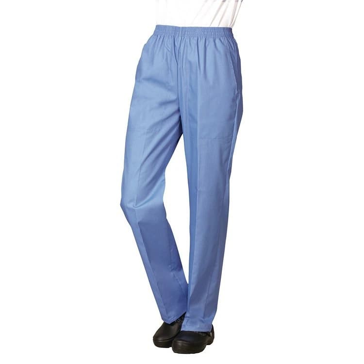 Fashion Seal Fashion Poplin Scrub Pant, Women's, X-Small, Ceil Blue, 65% Polyester / 35% Cotton, 2 Pockets - Slacks Scrub Ladies XS - Image 1
