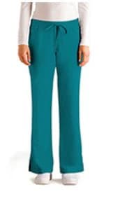 Grey's Anatomy Scrub Pant, 5-Pocket Tie-Front, Women's, Teal, Medium, 4232 - Scrub Pant 5 Pkt Tie-Fr - Image 1