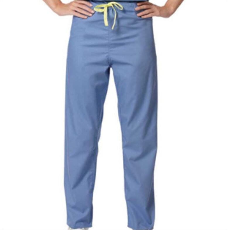 Fashion Seal Unisex Scrub Pant, Ceil Blue, Large, 55% Cotton/45% Polyester, 1 Pocket, Drawcord - Pant Scrub Unisex Ceil Blue - Image 1