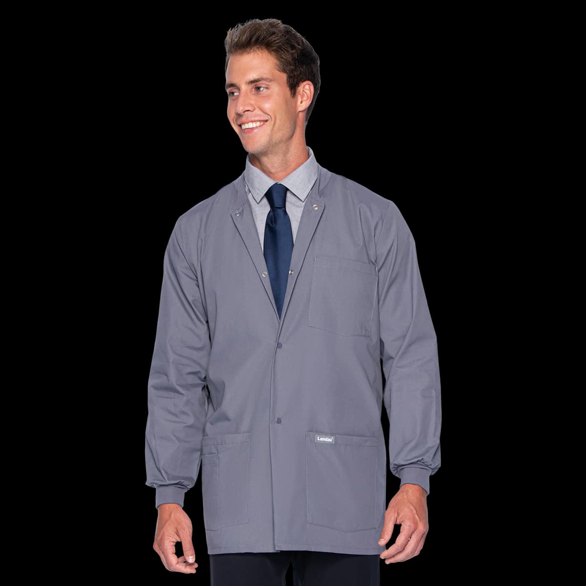 Landau Uniforms Warm-Up Jacket, 5-Pocket, Steel, Medium - Jacket Warm-Up 5 Pkt - Image 1