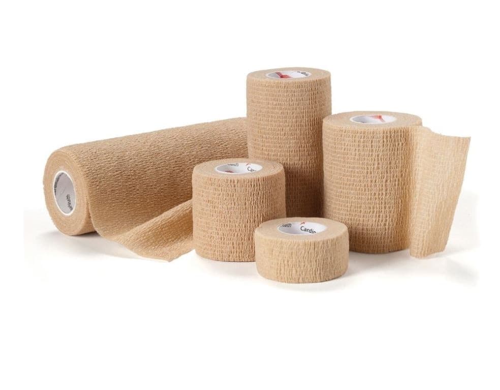 Cardinal Elastic Self-Adhesive Bandage, Latex, Non-Sterile, Tan, 1" x 5 yd, 30/Box thumbnail 2