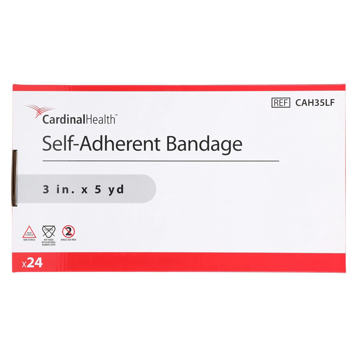 Cardinal Health Self-Adherent Bandage, Latex-Free, Non-Sterile, Tan, 3 in x 5 yd, 24/Box thumbnail 3