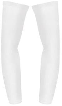 Med Sleeves Spandex, Adult Unisex, White, Medium (S-M), 1/Pair - Med Sleeves Spandex S-M - Image 1