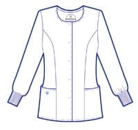 White Swan Ladies Snap Front Warm-Up Jacket, Black, X-Small - Jacket Ladies SnapFront WarmUp - Image 1