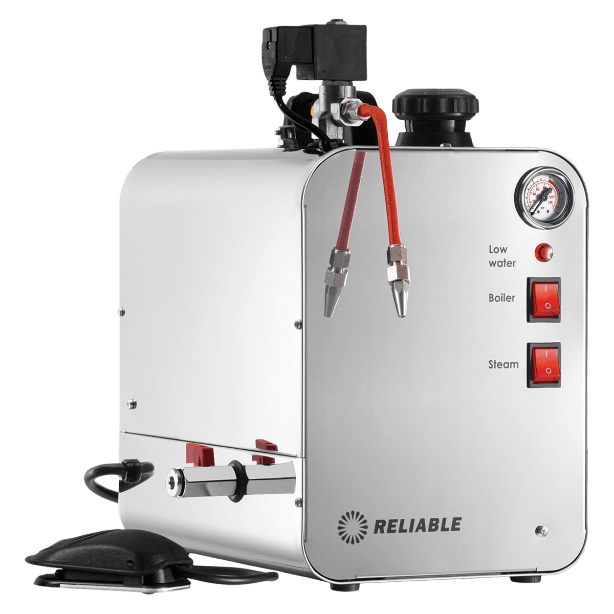 Reliable 6000CJ Jewelry Steam Cleaner, 4.5L, 65 psi, 120V, with Nozzle and Pedal - Jewelry Steam Cleaner - Image 1