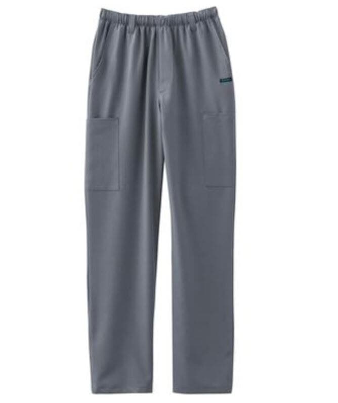 Jockey Men's Scrub Pant, 7 Pocket, Pewter, Large, 72% Polyester/21% Rayon/7% Spandex - Pant Scrub Jockey Men's 7 Pkt - Image 1