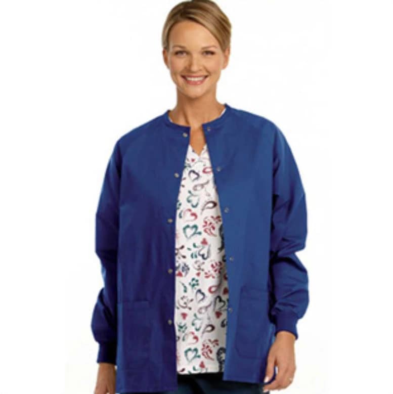 Fashion Seal Unisex Warm-Up Scrub Jacket, Cobalt Blue, XX-Large - Jacket Scrub Warm-Up XXL - Image 1