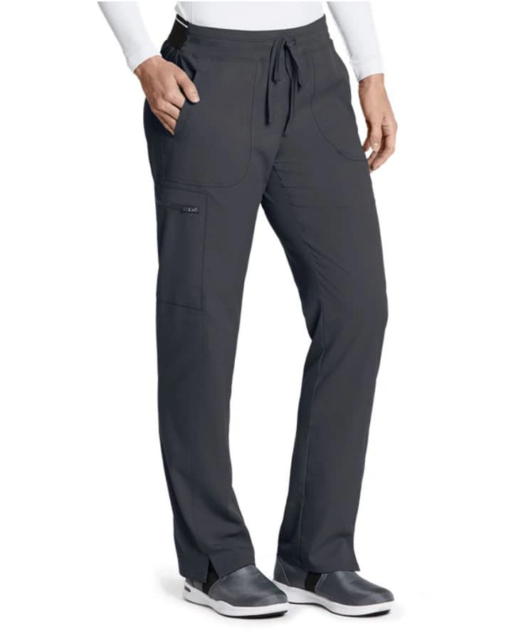 Grey's Anatomy Kim Scrub Pant, 3 Pocket, Petite, X-Small, Steel, Womens, 01KT8PD57C22F2728512A1EW1E - Kim Scrub Pant 3 Pkt Petite - Image 1
