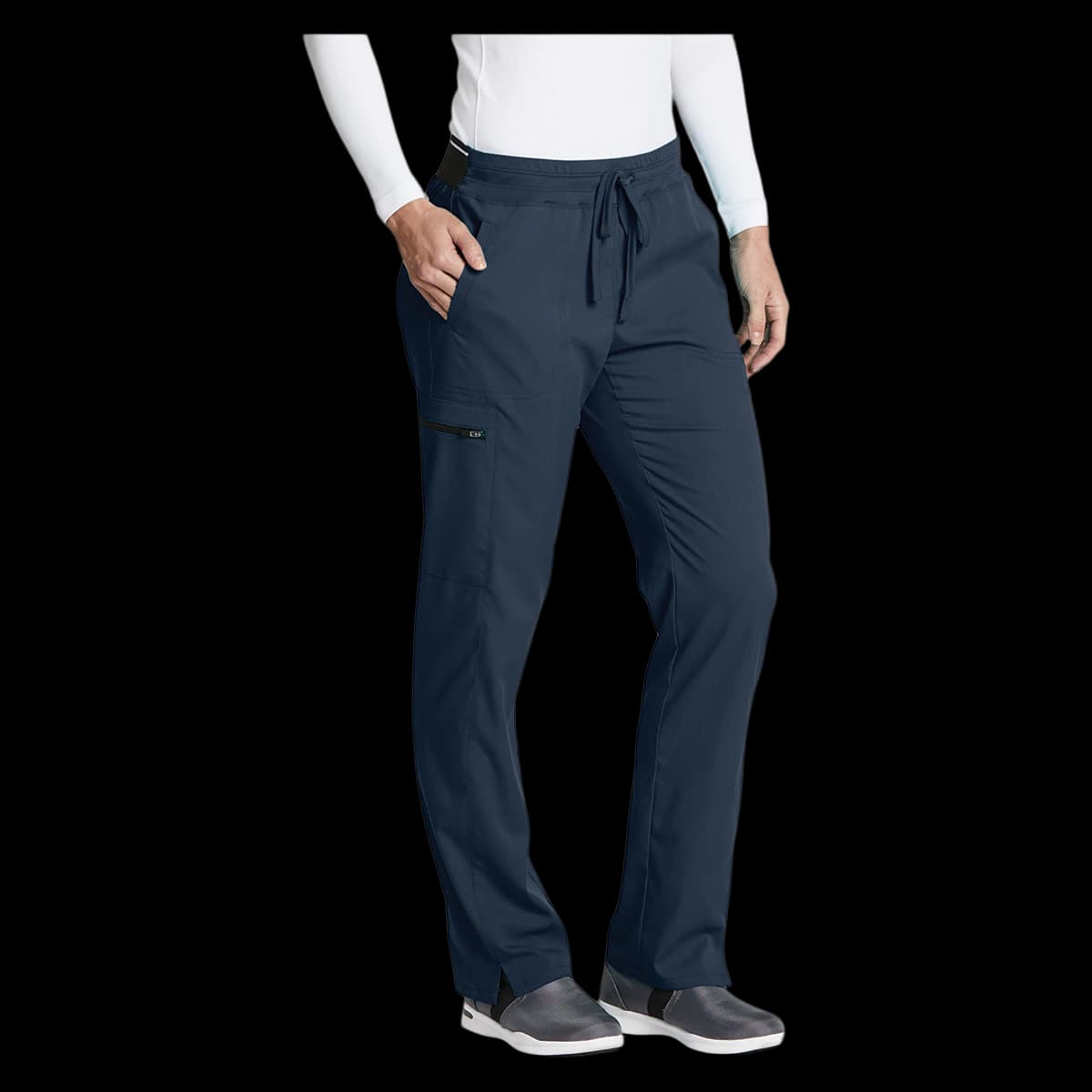 Grey's Anatomy Kim Scrub Pant, 3 Pocket, Tall, Steel, Women's - Kim Scrub Pant 3 Pkt Tall - Image 1