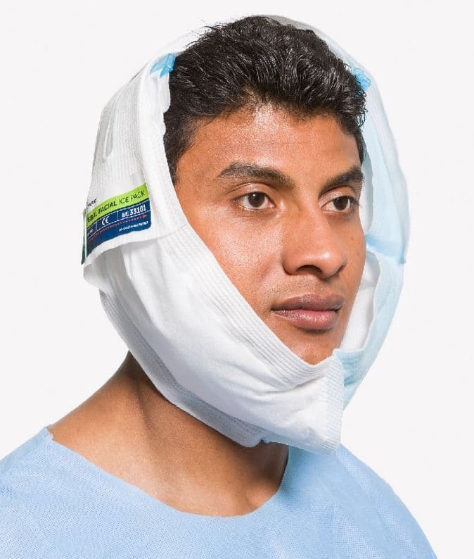 O & M Halyard Ice Pack Facial Bi-Lateral, Stay-Dry, 5x12" - Ice Pack Facial Bi-Lateral - Image 1