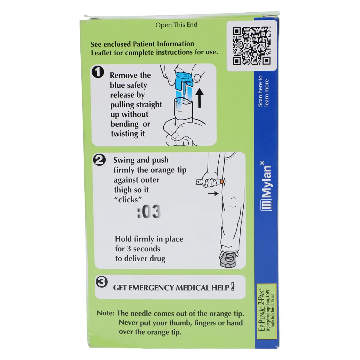 EpiPen Jr Auto-Injector, 0.15mg/0.3mL, Twin Pack, 2/Box, DEY-49502050102 thumbnail 8