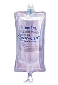 ICU Medical Clear Cuff Pressure Infusor, 500ml, Polyurethane, Transparent, Disposable, X-Large Squeeze Bulb, Pressure Gauge, 10/Case - CLEAR CUFF 500ML. - Image 1