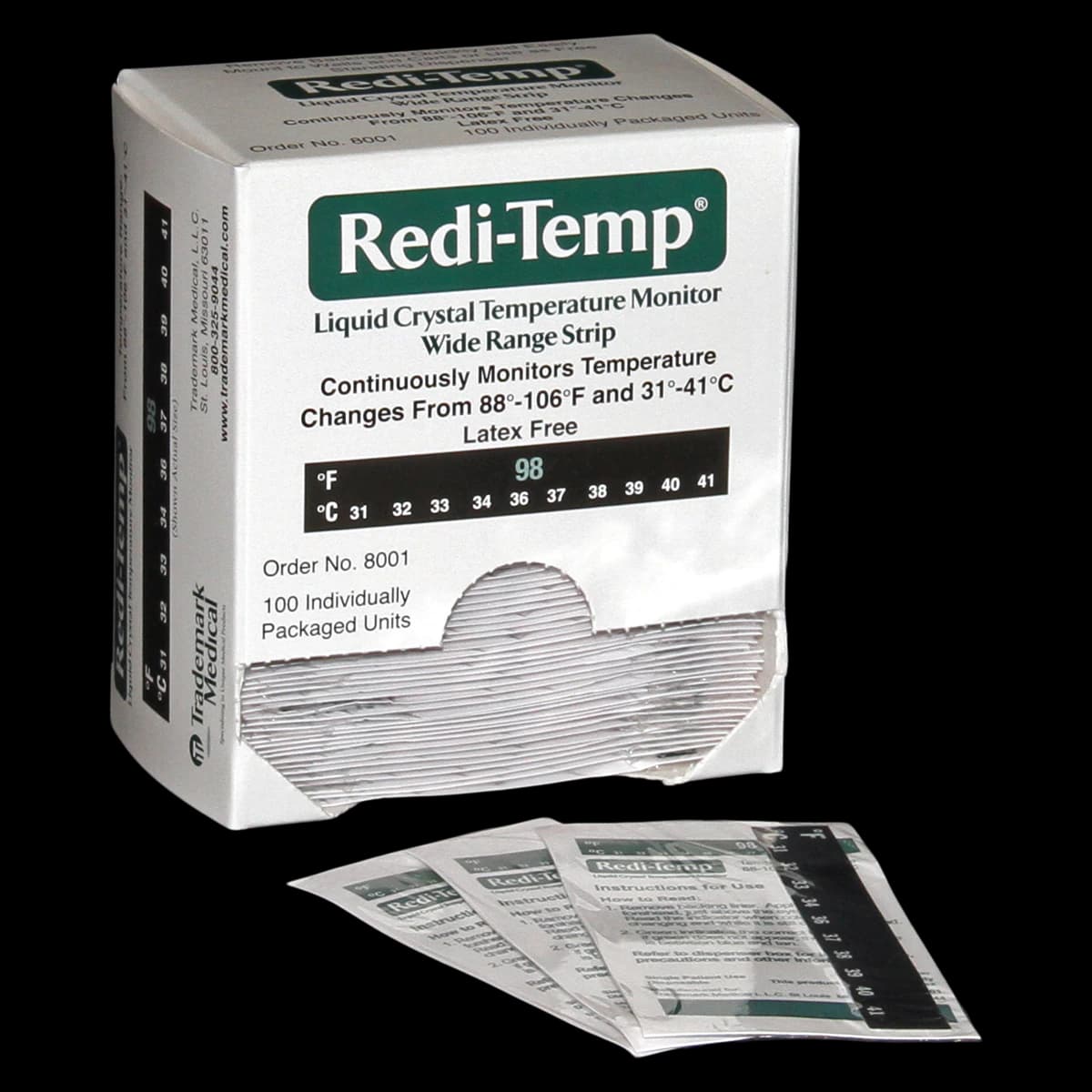 Trademark Medical Redi-Temp Strip Thermometer, 100/Case - Thermometer Redi-temp - Image 1