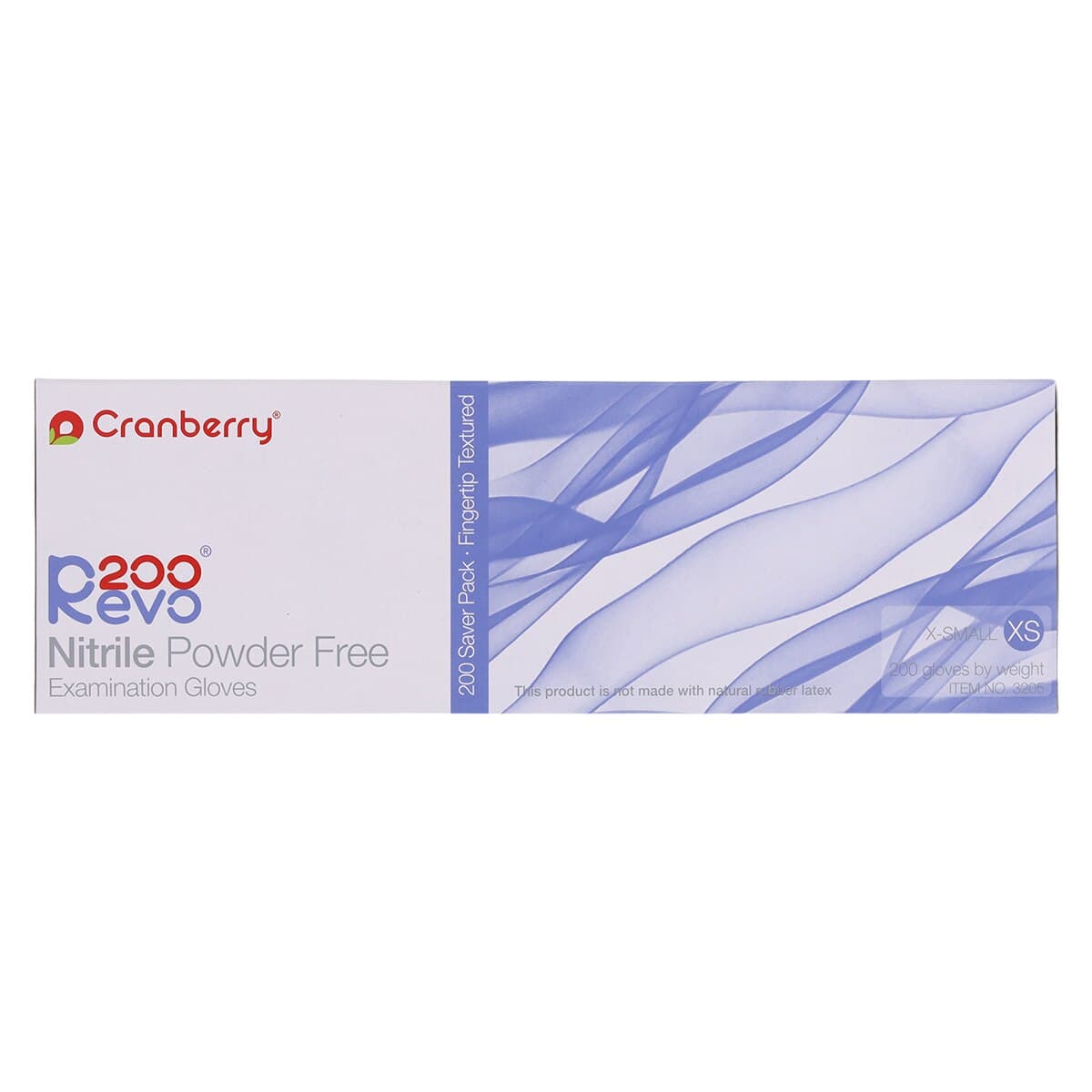 Cranberry Revo200® Nitrile Exam Gloves, Powder Free, Latex Free, Extra Small, Dark Blue, 200/Box, CR3205 thumbnail 6