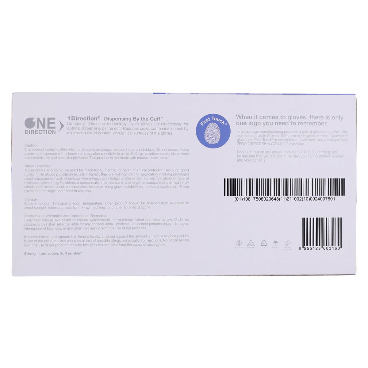 Cranberry Revo200 Nitrile Examination Gloves, Powder-Free, Latex-Free, Small, Dark Blue, 200/Box, CR3206 thumbnail 10