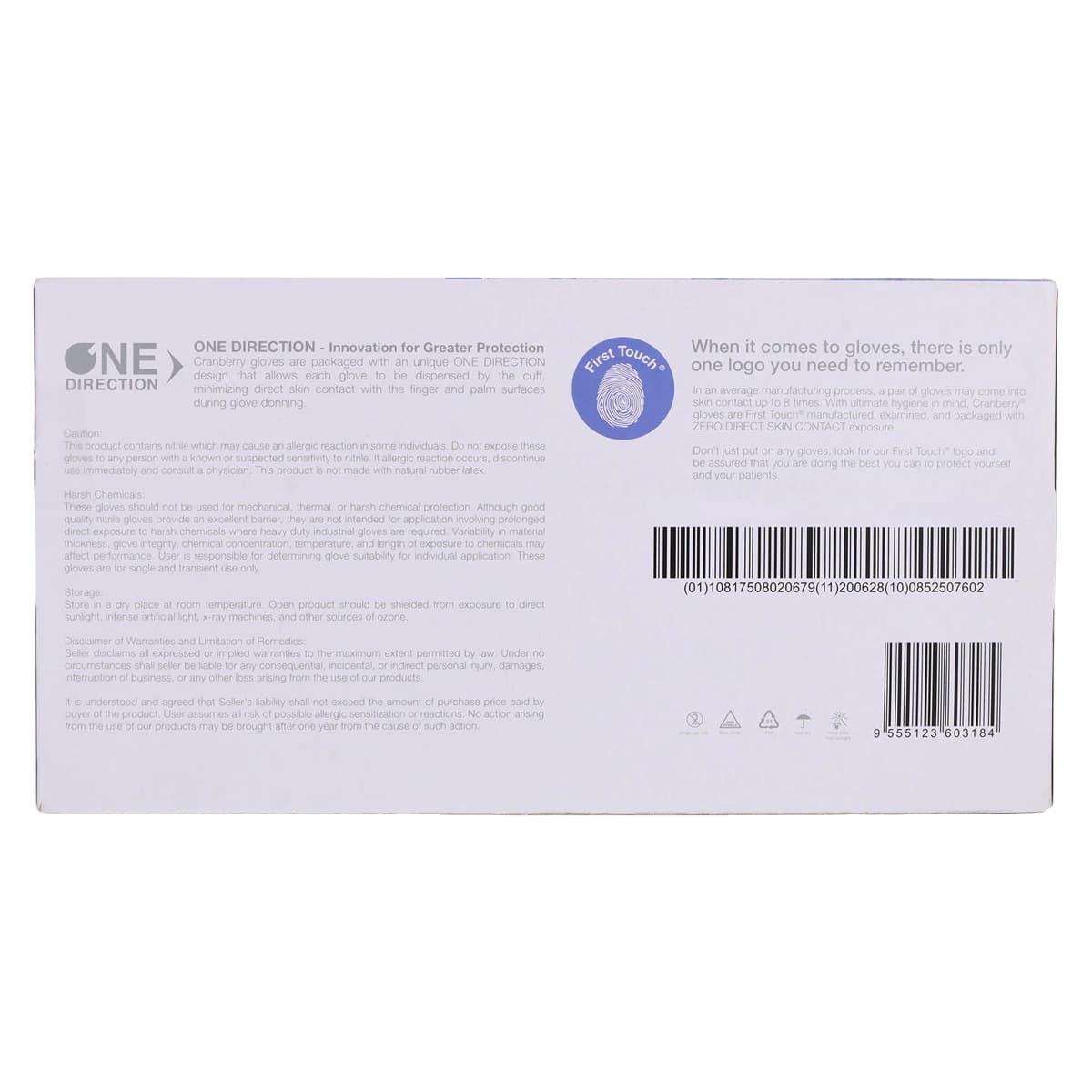Cranberry Revo200 Nitrile Examination Gloves, Powder-Free, Latex-Free, Medium, Dark Blue, 200/Box, CR3207 thumbnail 10