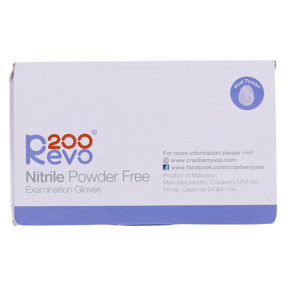 Cranberry Revo200 Nitrile Examination Gloves, Powder-Free, Latex-Free, Medium, Dark Blue, 200/Box, CR3207 thumbnail 9