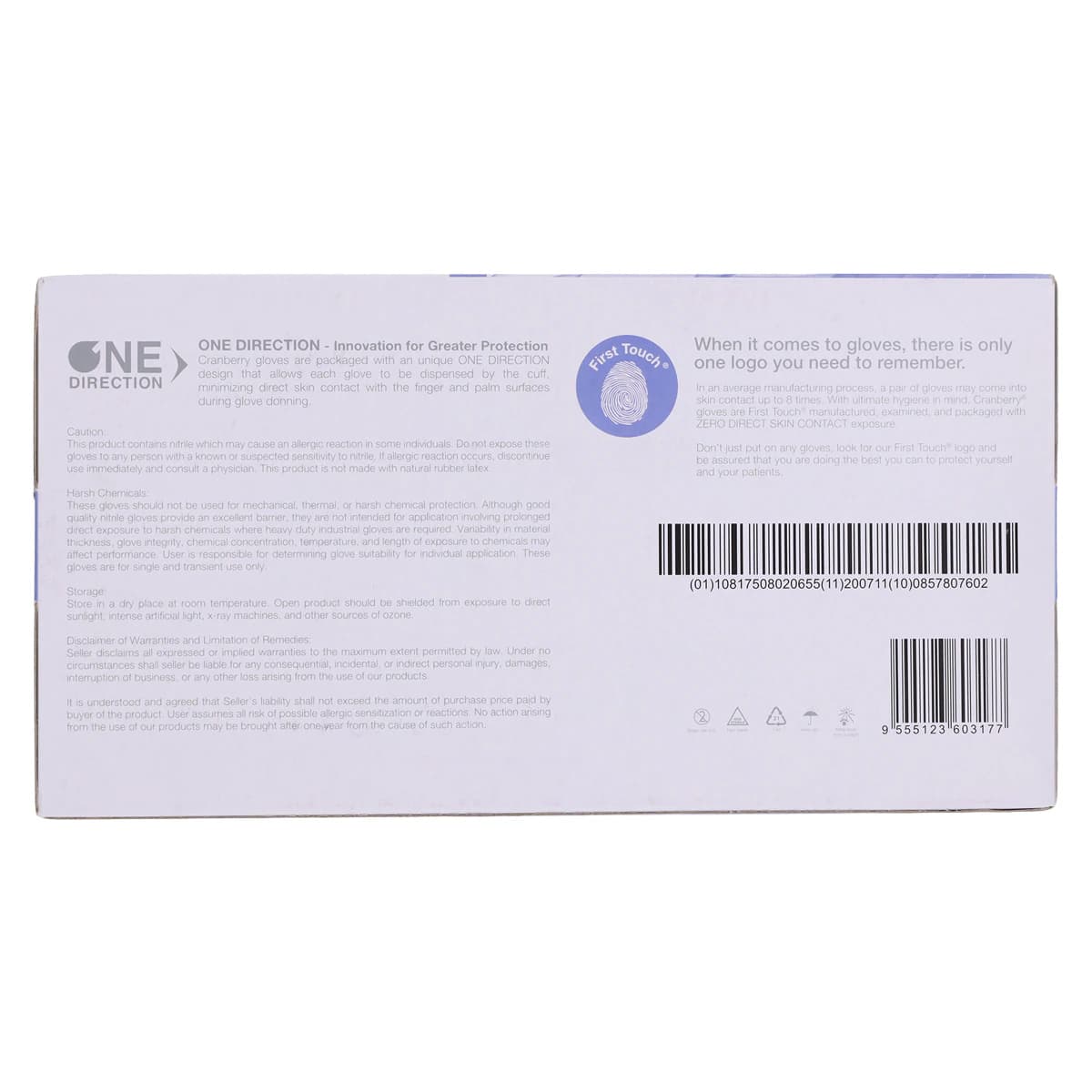Cranberry Revo200 Nitrile Examination Gloves, Powder-Free, Latex-Free, Large, Dark Blue, 200/Box, CR3208 thumbnail 10