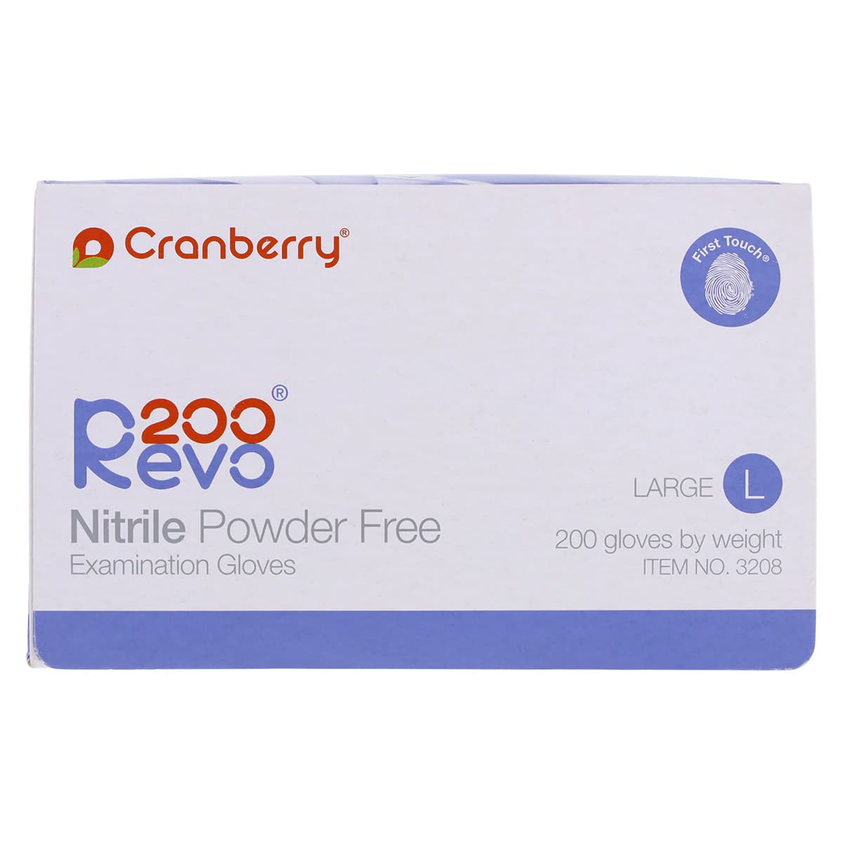 Cranberry Revo200 Nitrile Examination Gloves, Powder-Free, Latex-Free, Large, Dark Blue, 200/Box, CR3208 thumbnail 8