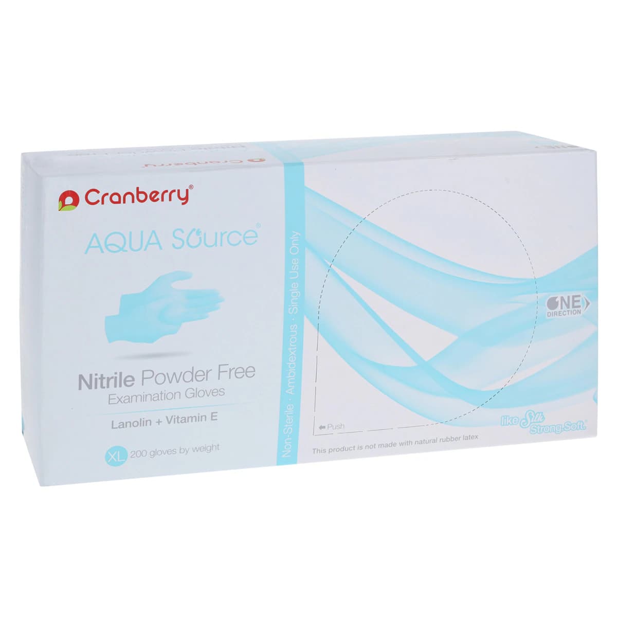 Cranberry Aqua Source® Nitrile Exam Gloves, Powder Free, Non-Sterile, Extra Large, Aqua, 200/Box, CR3449 thumbnail 5