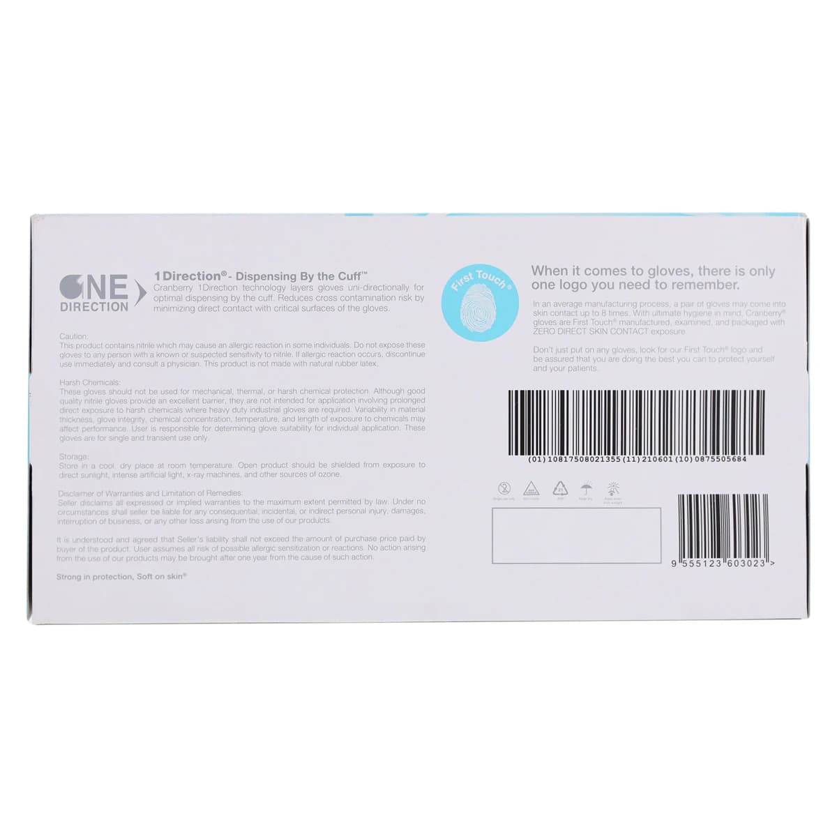 Cranberry Aqua Source® Nitrile Exam Gloves, Powder Free, Non-Sterile, Medium, Aqua, 200/Box, CR3447 thumbnail 10
