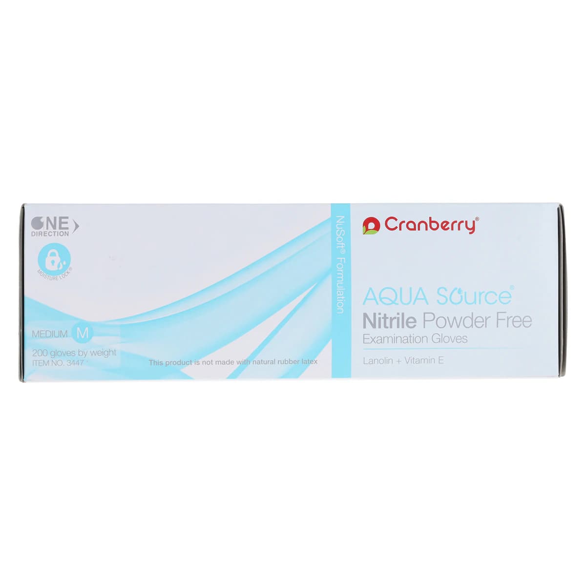 Cranberry Aqua Source® Nitrile Exam Gloves, Powder Free, Non-Sterile, Medium, Aqua, 200/Box, CR3447 thumbnail 6
