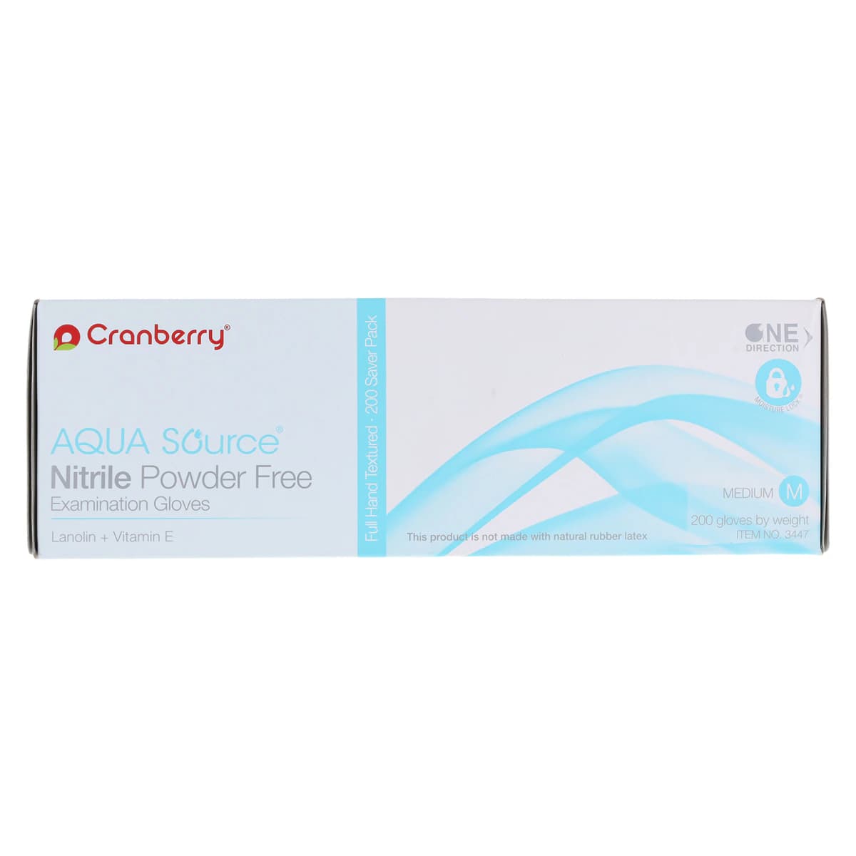 Cranberry Aqua Source® Nitrile Exam Gloves, Powder Free, Non-Sterile, Medium, Aqua, 200/Box, CR3447 thumbnail 7