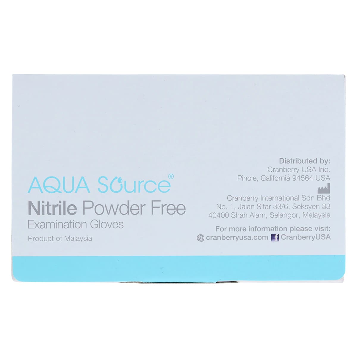 Cranberry Aqua Source® Nitrile Exam Gloves, Powder Free, Non-Sterile, Medium, Aqua, 200/Box, CR3447 thumbnail 8