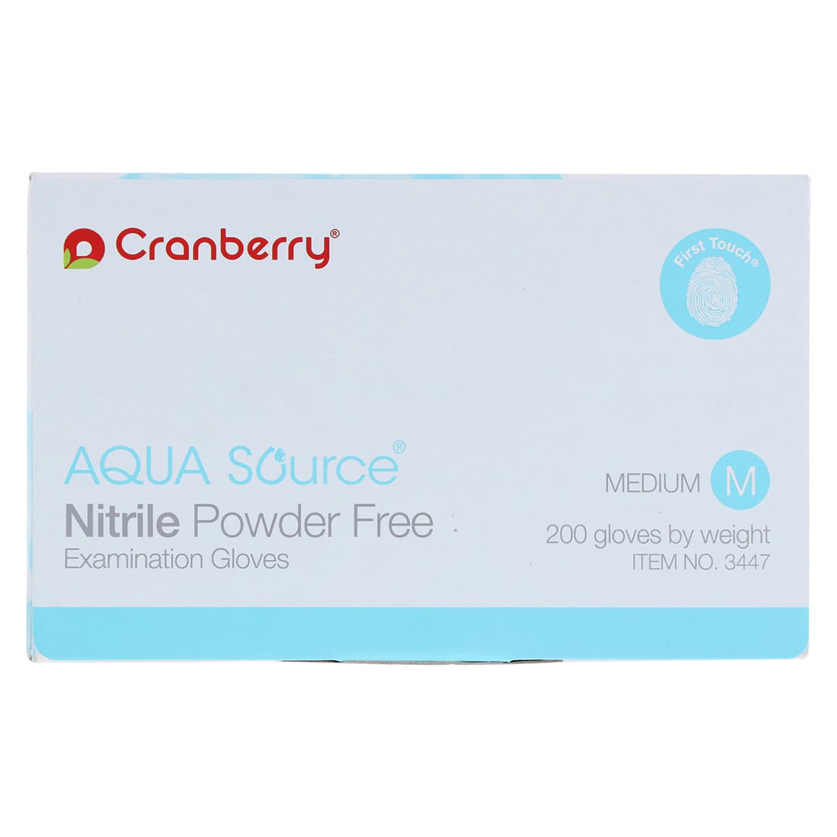 Cranberry Aqua Source® Nitrile Exam Gloves, Powder Free, Non-Sterile, Medium, Aqua, 200/Box, CR3447 thumbnail 9
