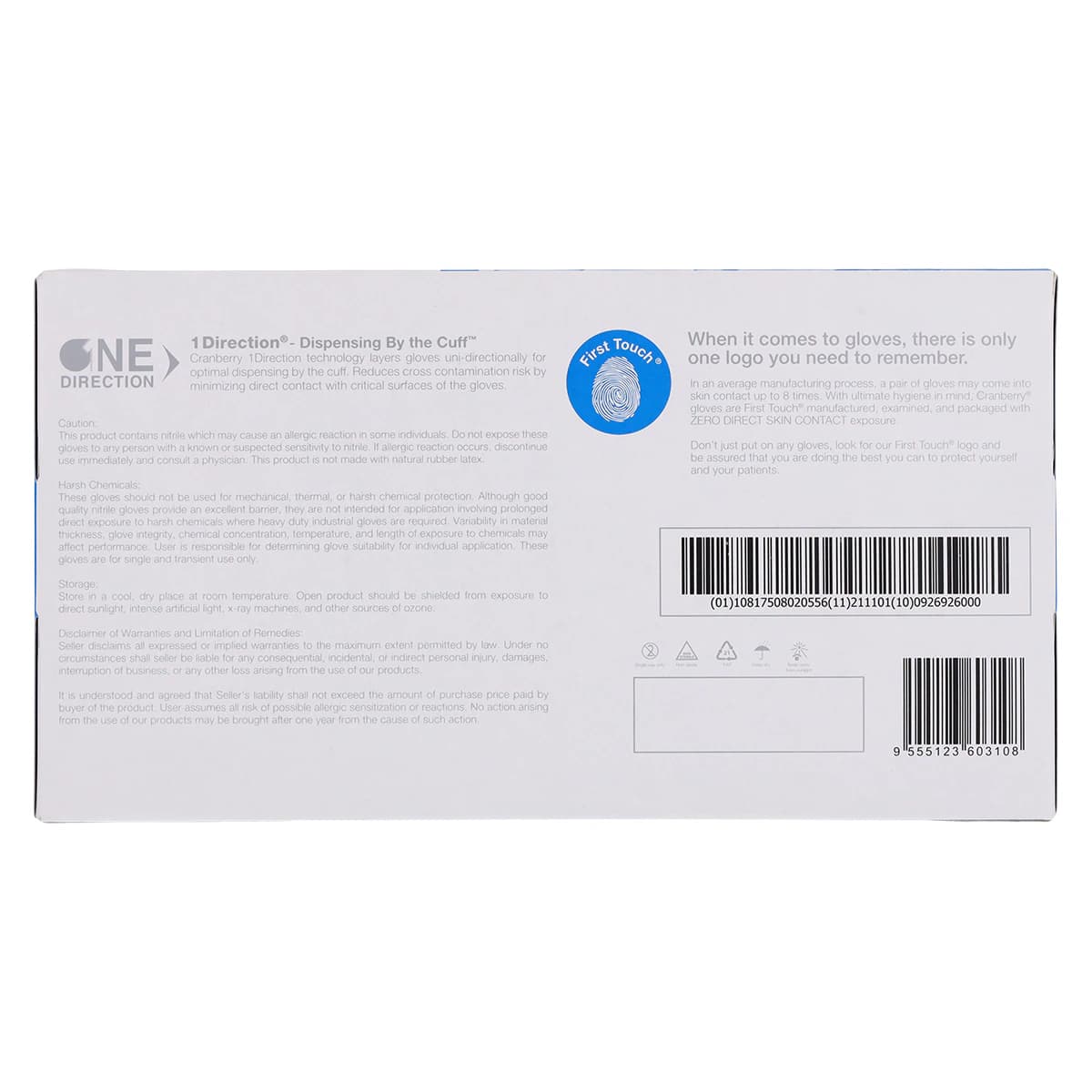 Cranberry Evolve300™ Powder-Free Nitrile Examination Gloves, Extra Small, Royal Blue, 300/Box, CR3305 thumbnail 10