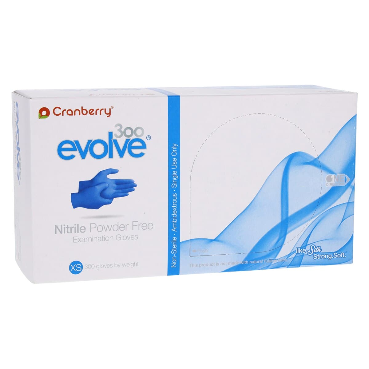 Cranberry Evolve300™ Powder-Free Nitrile Examination Gloves, Extra Small, Royal Blue, 300/Box, CR3305 thumbnail 5