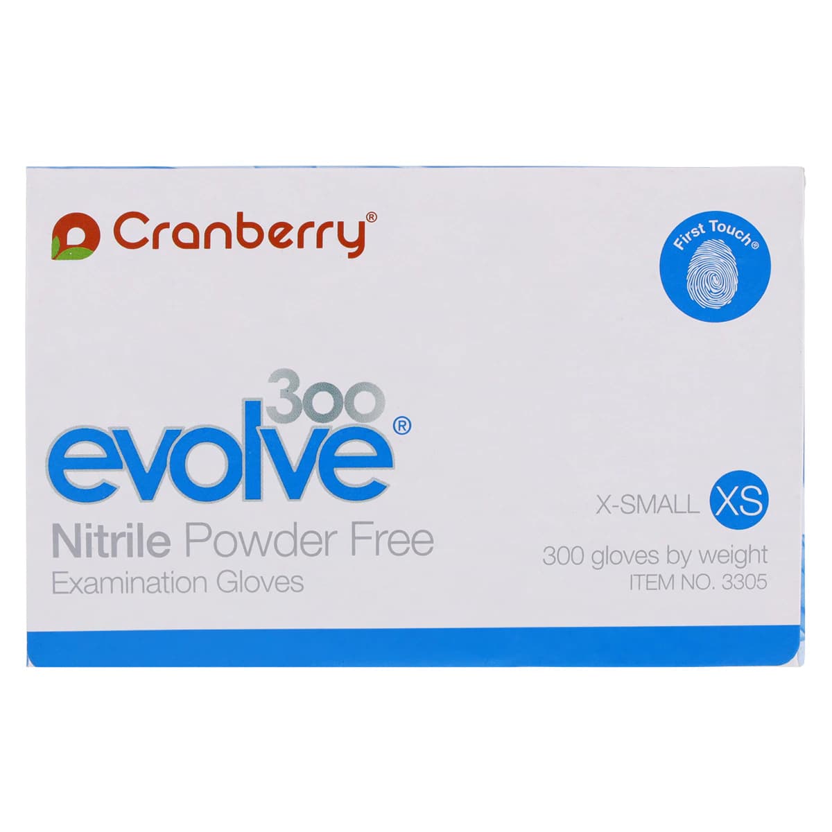 Cranberry Evolve300™ Powder-Free Nitrile Examination Gloves, Extra Small, Royal Blue, 300/Box, CR3305 thumbnail 6