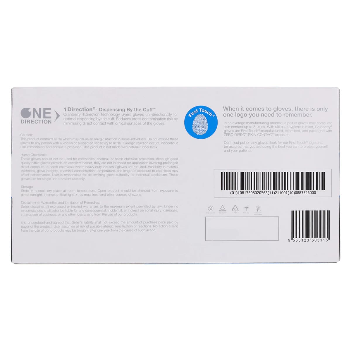 Cranberry Evolve 300 Nitrile Exam Gloves, Powder-Free, Non-Sterile, Small, Royal Blue, Textured Fingertips, 300/Box, CR3306 thumbnail 10