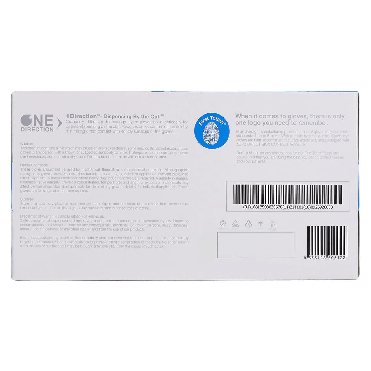 Cranberry Evolve 300 Nitrile Exam Gloves, Powder-Free, Non-Sterile, Medium, Royal Blue, Textured, 300/Box, CR3307 thumbnail 10