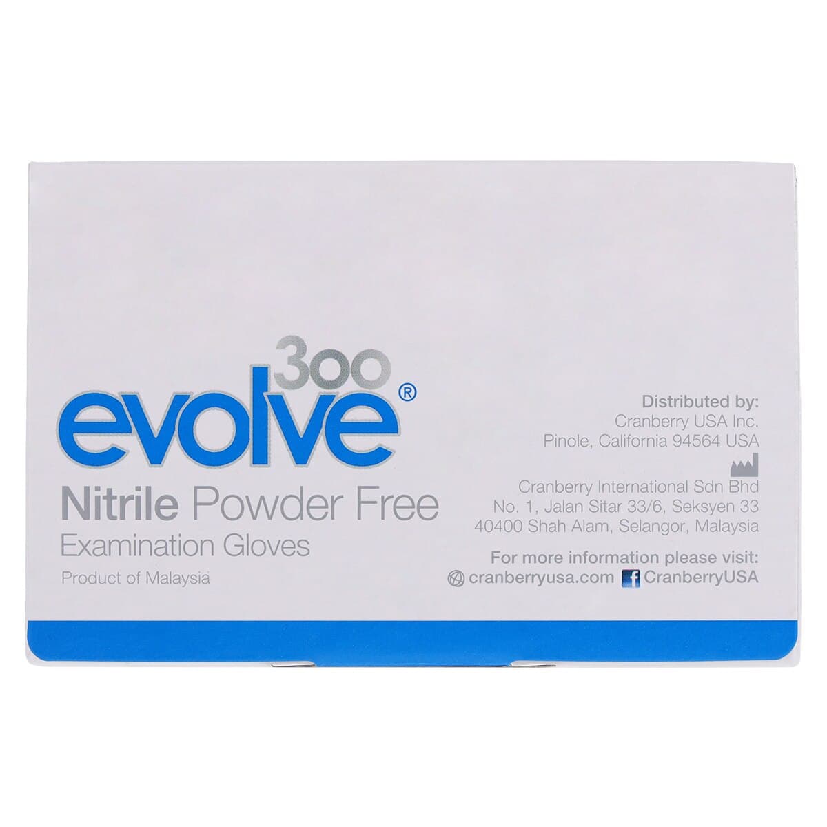 Cranberry Evolve 300 Nitrile Exam Gloves, Powder-Free, Non-Sterile, Medium, Royal Blue, Textured, 300/Box, CR3307 thumbnail 7