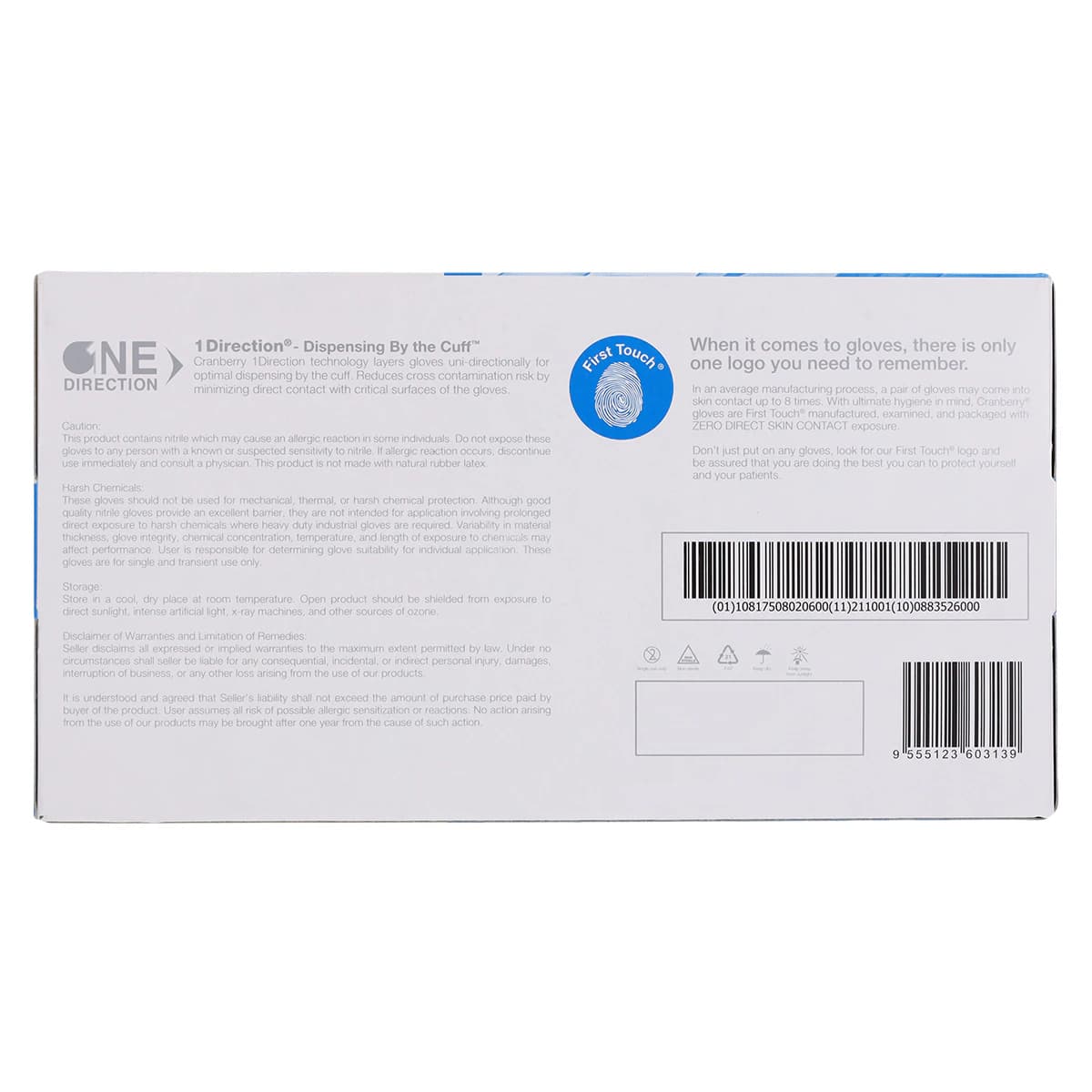 Cranberry Evolve 300 Nitrile Exam Gloves, Powder-Free, Non-Sterile, Large, Royal Blue, 300/Box, CR3308 thumbnail 10