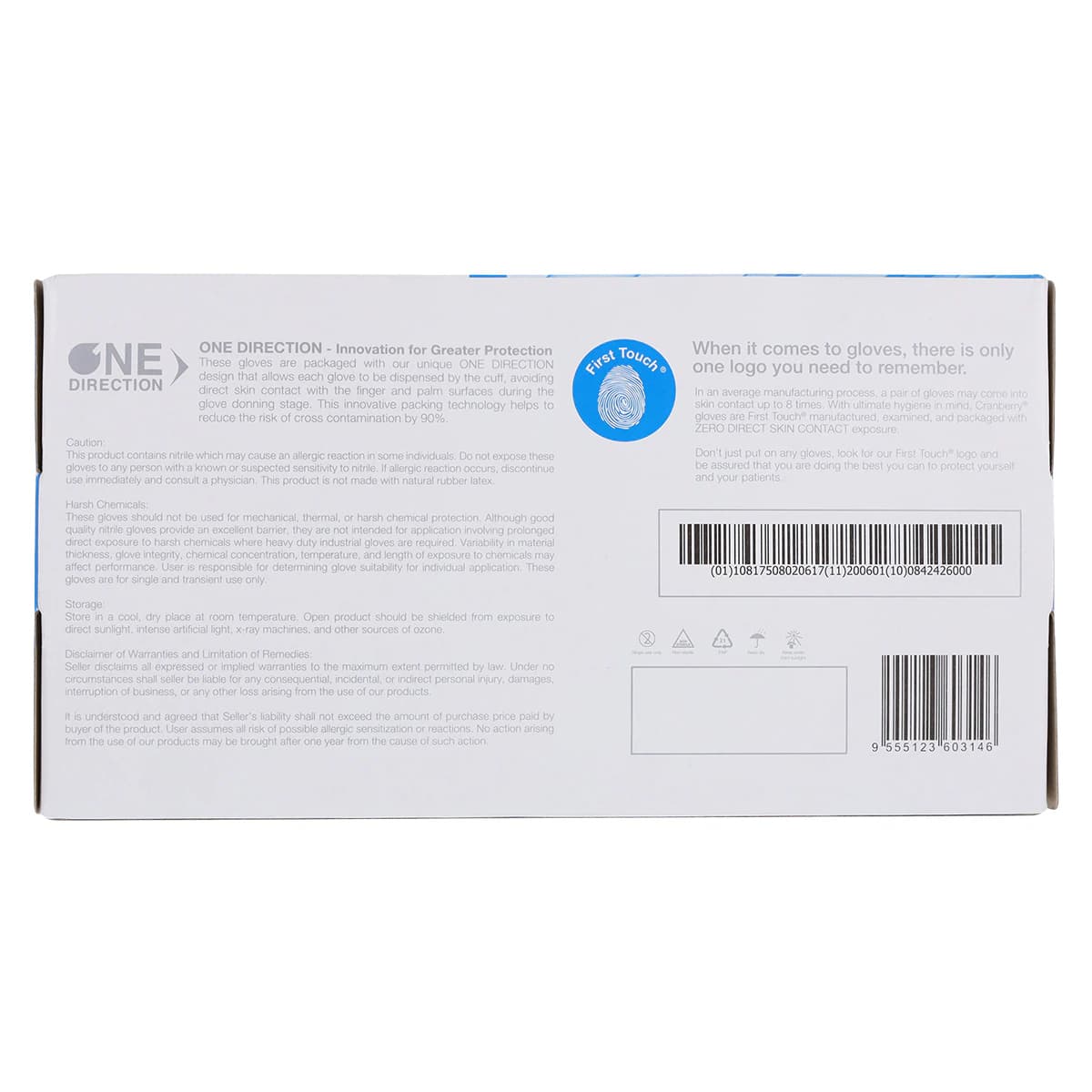 Cranberry Evolve 300 Nitrile Powder-Free Exam Gloves, X-Large, Royal Blue, 250/Box, CR3309 thumbnail 10