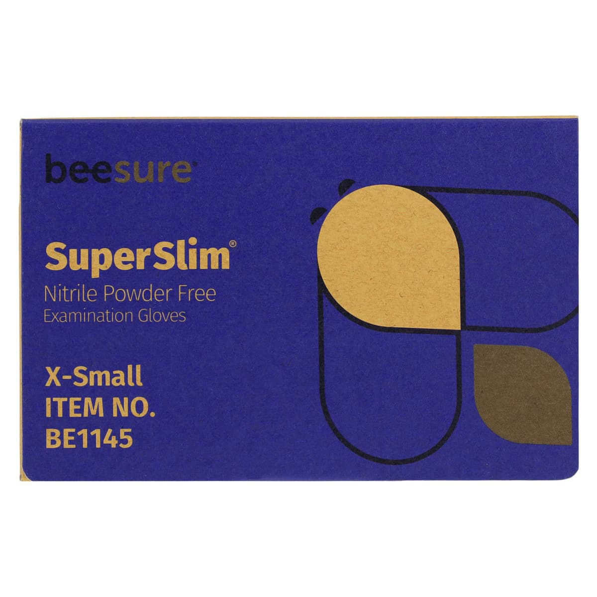 BeeSure SuperSlim Nitrile Examination Gloves, Powder-Free, Non-Sterile, Extra Small, Cobalt Blue, 300/Box, BE1145 thumbnail 8