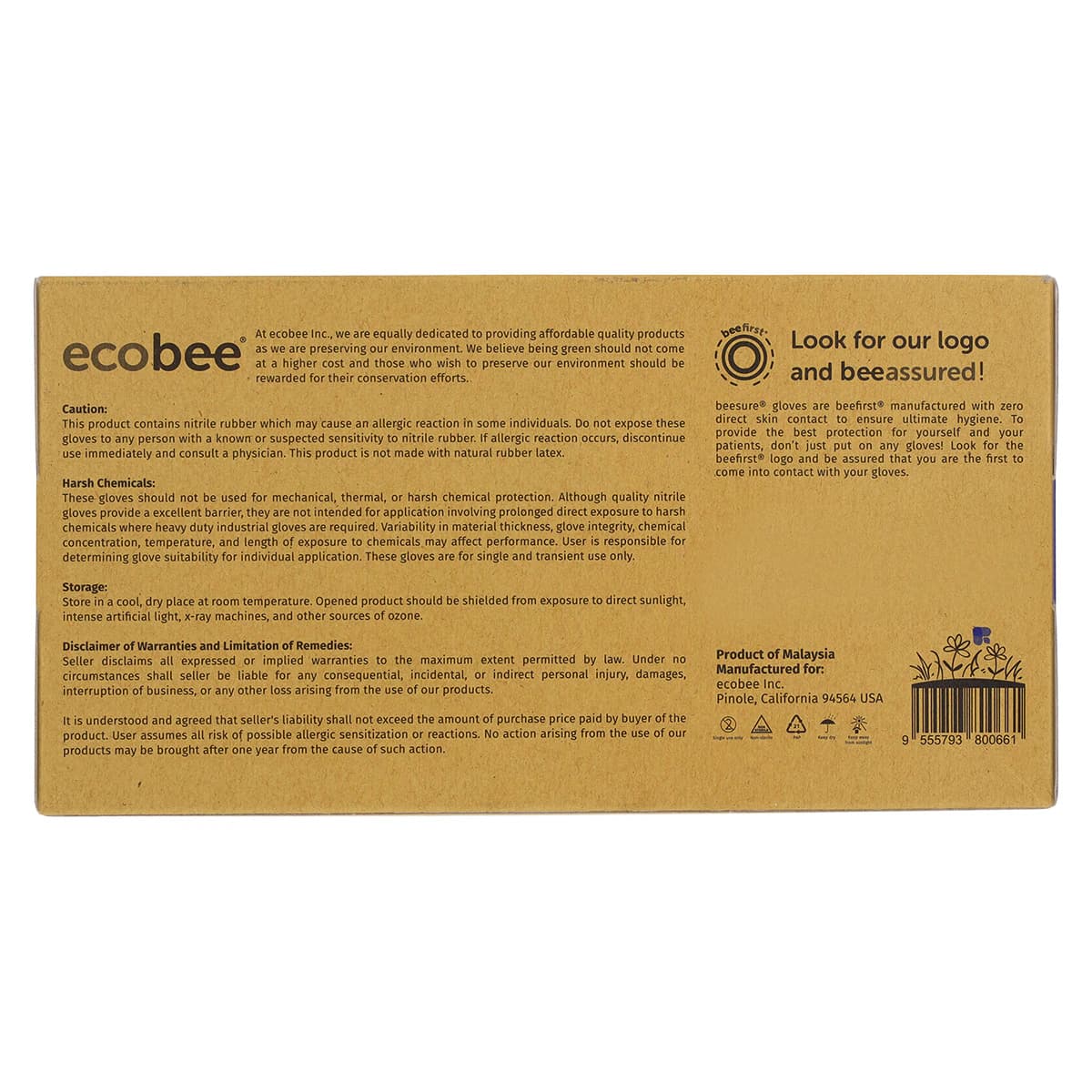 BeeSure SuperSlim Nitrile Examination Gloves, Powder-Free, Non-Sterile, Small, Cobalt Blue, 300/Box, BE1146 thumbnail 7