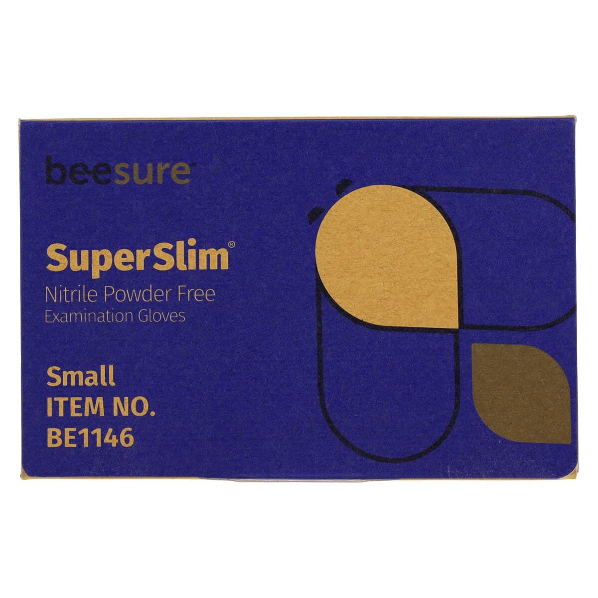 BeeSure SuperSlim Nitrile Examination Gloves, Powder-Free, Non-Sterile, Small, Cobalt Blue, 300/Box, BE1146 thumbnail 6