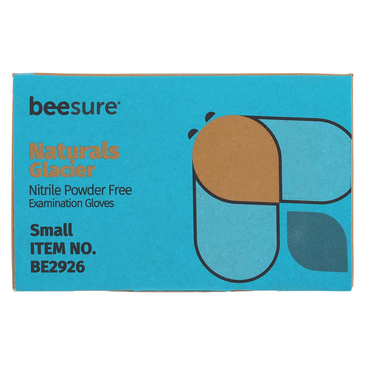 BeeSure Naturals Glacier Nitrile Examination Gloves, Powder-Free, Non-Sterile, Small, Glacier Blue, Textured Fingertips, 300/Box, BE2926 thumbnail 6