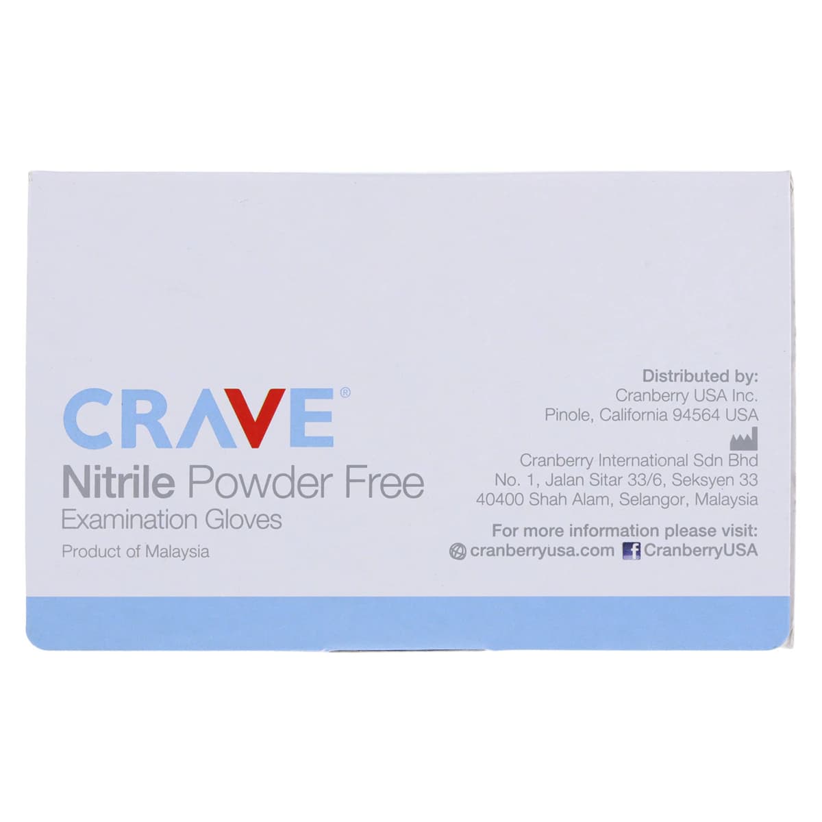 Crave Nitrile Examination Gloves, Powder-Free, Non-Sterile, Small, Light Blue, 200/Box, CR3556 thumbnail 6